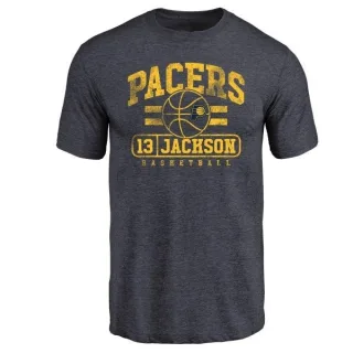 Mark Jackson Indiana Pacers Navy Baseline Tri-Blend T-Shirt