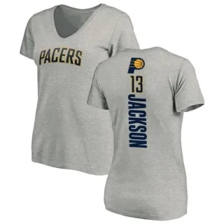 Mark Jackson Women's Indiana Pacers Ash Backer T-Shirt