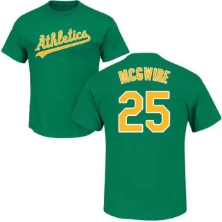 Mark McGwire Oakland Athletics Name & Number T-Shirt - Green