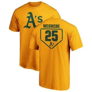 Mark McGwire Oakland Athletics RBI T-Shirt - Gold