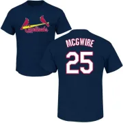 Mark McGwire St. Louis Cardinals Name & Number T-Shirt - Navy