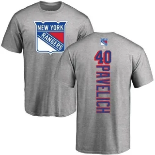 Mark Pavelich New York Rangers Backer T-Shirt - Ash