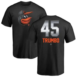 Mark Trumbo Baltimore Orioles Midnight Mascot T-Shirt - Black