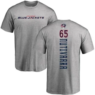 Markus Nutivaara Columbus Blue Jackets Backer T-Shirt - Ash