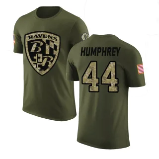 Marlon Humphrey Baltimore Ravens Olive Salute to Service Legend T-Shirt