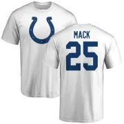 Marlon Mack Indianapolis Colts Name & Number Logo T-Shirt - White