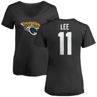 Marqise Lee Women's Jacksonville Jaguars Name & Number Logo Slim Fit T-Shirt - Black