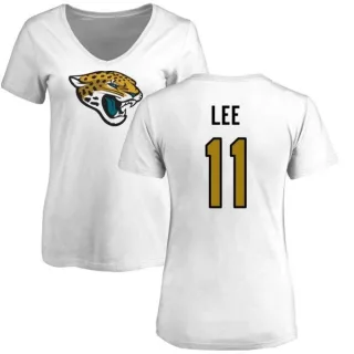 Marqise Lee Women's Jacksonville Jaguars Name & Number Logo Slim Fit T-Shirt - White