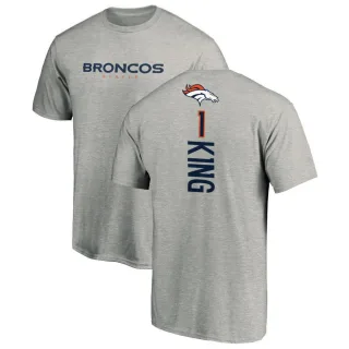 Marquette King Denver Broncos Backer T-Shirt - Ash