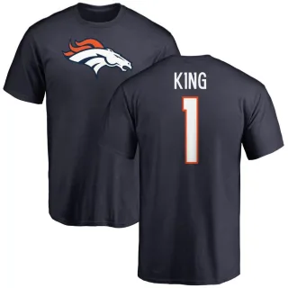 Marquette King Denver Broncos Name & Number Logo T-Shirt - Navy