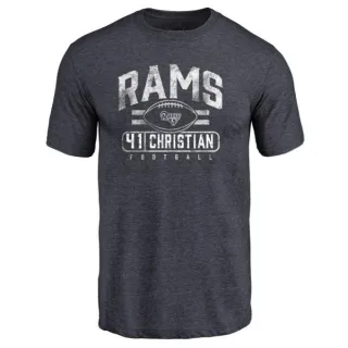 Marqui Christian Los Angeles Rams Flanker Tri-Blend T-Shirt - Navy