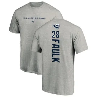 Marshall Faulk Los Angeles Rams Backer T-Shirt - Ash