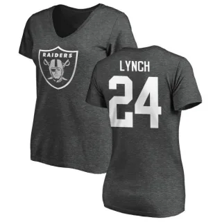 Marshawn Lynch Women's Oakland Raiders One Color T-Shirt - Ash