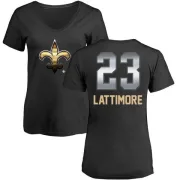 Marshon Lattimore Women's New Orleans Saints Midnight Mascot T-Shirt - Black