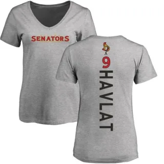 Martin Havlat Women's Ottawa Senators Backer T-Shirt - Ash