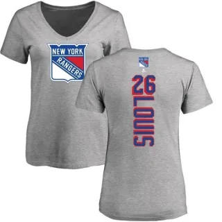 Martin St. Louis Women's New York Rangers Backer T-Shirt - Ash