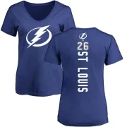 Martin St. Louis Women's Tampa Bay Lightning Backer T-Shirt - Blue