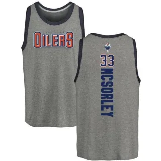 Marty Mcsorley Edmonton Oilers Backer Tri-Blend Tank - Heathered Gray