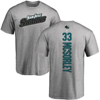 Marty Mcsorley San Jose Sharks Backer T-Shirt - Ash