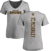 Marty Mcsorley Women's Boston Bruins Backer T-Shirt - Ash