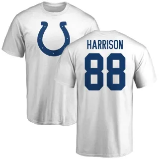 Marvin Harrison Indianapolis Colts Name & Number Logo T-Shirt - White