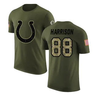 Marvin Harrison Indianapolis Colts Olive Salute to Service Legend T-Shirt