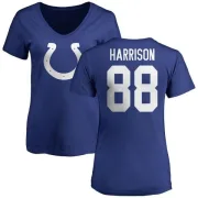 Marvin Harrison Women's Indianapolis Colts Name & Number Logo Slim Fit T-Shirt - Royal