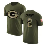 Mason Crosby Green Bay Packers Olive Salute to Service Legend T-Shirt