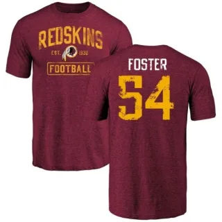 Mason Foster Washington Redskins Burgundy Distressed Name & Number Tri-Blend T-Shirt