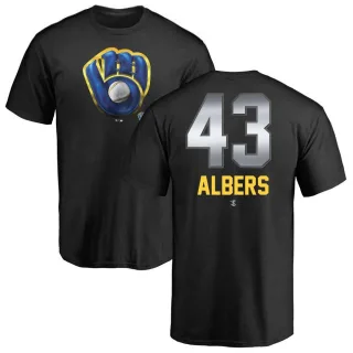 Matt Albers Milwaukee Brewers Midnight Mascot T-Shirt - Black