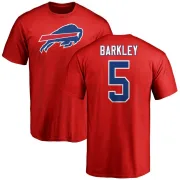 Matt Barkley Buffalo Bills Name & Number Logo T-Shirt - Red