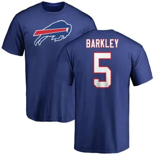 Matt Barkley Buffalo Bills Name & Number Logo T-Shirt - Royal