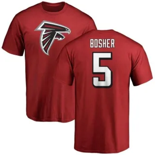 Matt Bosher Atlanta Falcons Name & Number Logo T-Shirt - Red