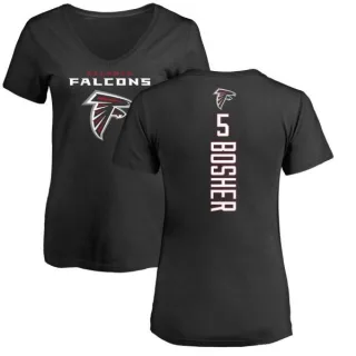 Matt Bosher Women's Atlanta Falcons Backer Slim Fit T-Shirt - Black