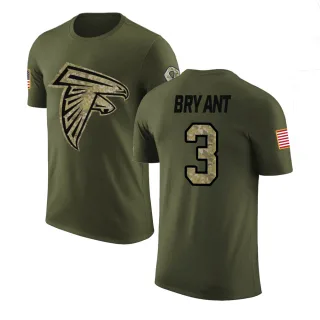 Matt Bryant Atlanta Falcons Olive Salute to Service Legend T-Shirt