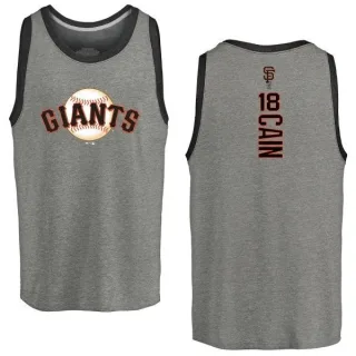 Matt Cain San Francisco Giants Backer Tri-Blend Tank - Heathered Gray