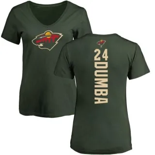 Matt Dumba Women's Minnesota Wild Backer T-Shirt - Green