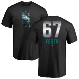 Matt Festa Seattle Mariners Midnight Mascot T-Shirt - Black