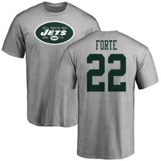 Matt Forte New York Jets Name & Number Logo T-Shirt - Ash