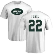 Matt Forte New York Jets Name & Number Logo T-Shirt - White