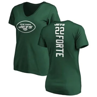 Matt Forte Women's New York Jets Backer Slim Fit T-Shirt - Green