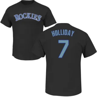 Matt Holliday Colorado Rockies Name & Number T-Shirt - Black