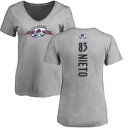 Matt Nieto Women's Colorado Avalanche Backer T-Shirt - Ash