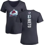 Matt Nieto Women's Colorado Avalanche Backer T-Shirt - Navy