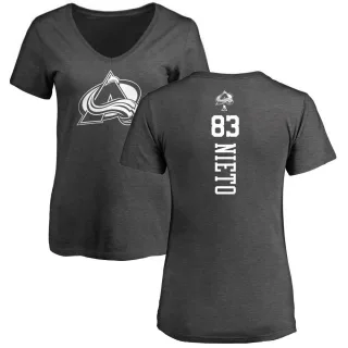 Matt Nieto Women's Colorado Avalanche One Color Backer T-Shirt - Charcoal