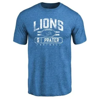 Matt Prater Detroit Lions Flanker Tri-Blend T-Shirt - Blue