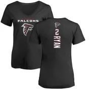 Matt Ryan Women's Atlanta Falcons Backer Slim Fit T-Shirt - Black