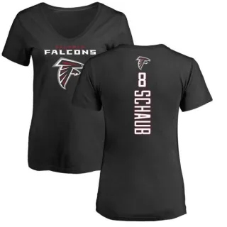 Matt Schaub Women's Atlanta Falcons Backer Slim Fit T-Shirt - Black