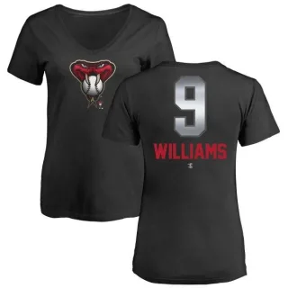 Matt Williams Women's Arizona Diamondbacks Midnight Mascot V-Neck T-Shirt - Black