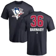 Matthew Barnaby Pittsburgh Penguins Name and Number Banner Wave T-Shirt - Navy